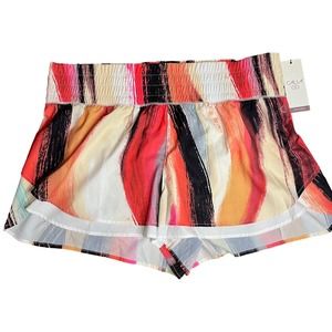 CALIA Women's XXL Woven HR Petal Hem Short Artisan Hand NWT 3" Inseam Relaxed